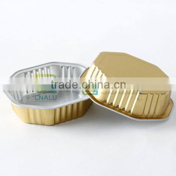 Square Smoothwall Foil container for Ready-meal