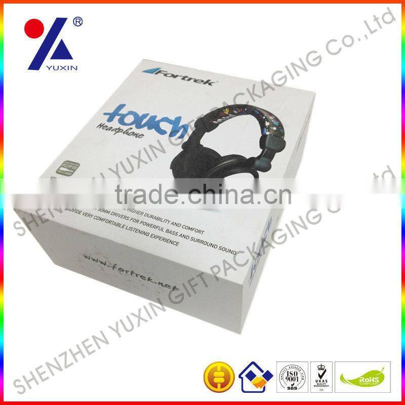 High quality customized package headphone paper box