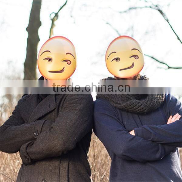 hot sell custom plastic mask pvc emoji mask /poop mask