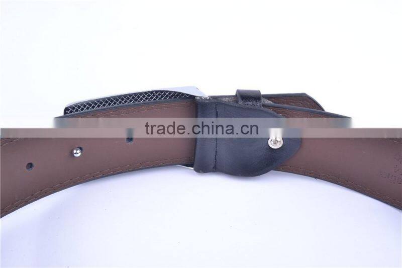 Inner Alloy Buckle With Double Stitch Casual Waist PU Belt For Man