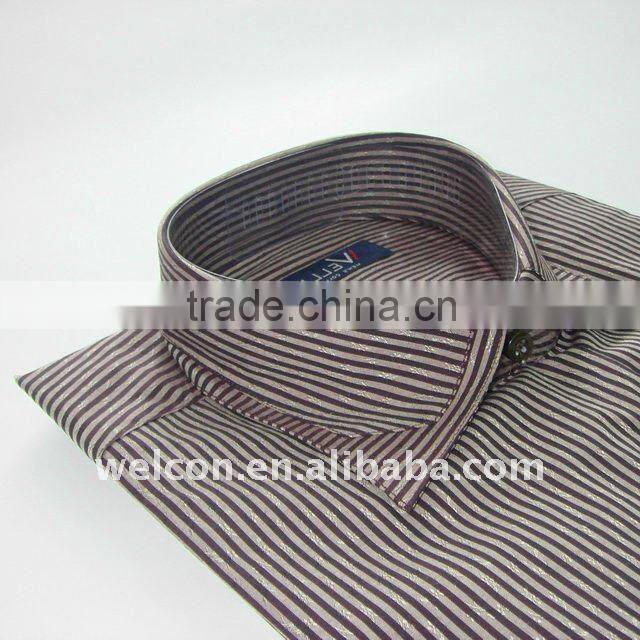 Chinese OEM Men's classic business dress 100% cotton long sleeve stripe shirt