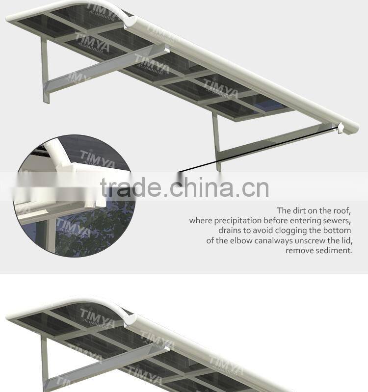 2015 decorative small aluminum stainless steel awning