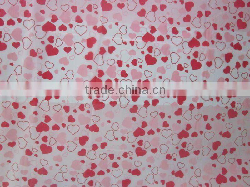 heart partten design peva shower curtain