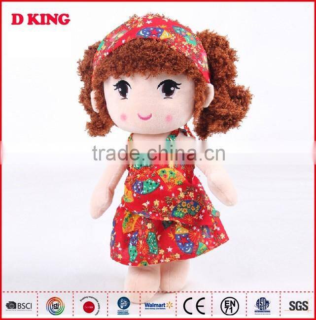 Wholesale dress cute girl doll through the CE and EN71 certification