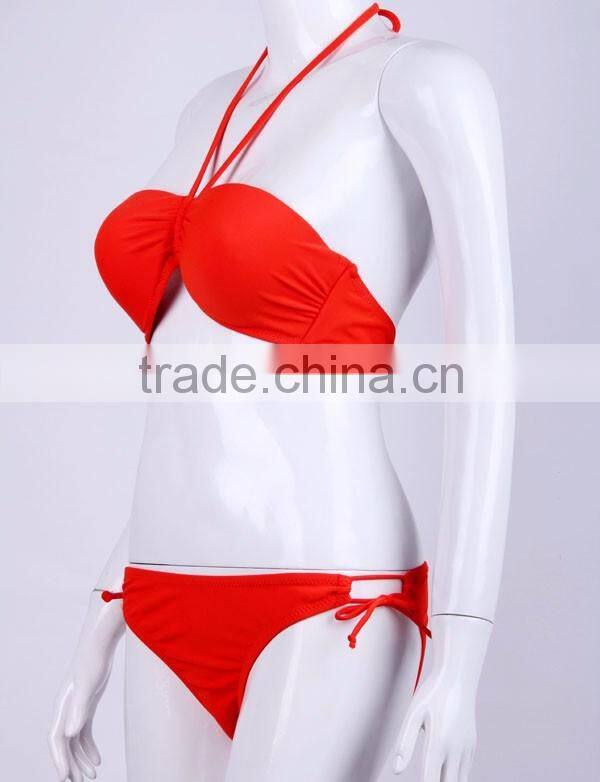 Women 2PCS Sexy Padded Swimwear Ladies Bikini Beachwear Sexy Sling Bikini