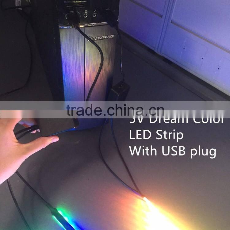 Programmable APP Control Dream Magic Color Chasing LED Strip SMD 5050 RGB with Digital Built-in IC 200 Modes Waterproof IP67