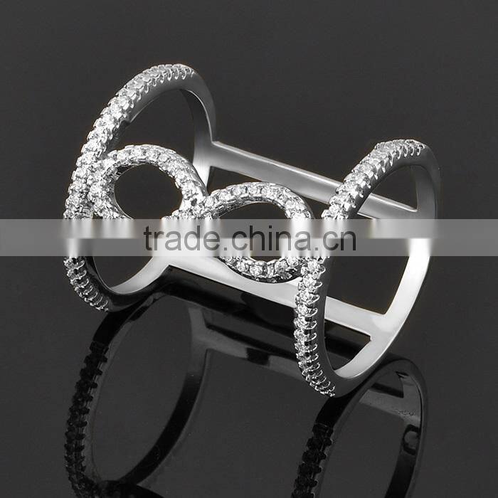 Alibaba Express Jewelry Infinity Design Brass Ring