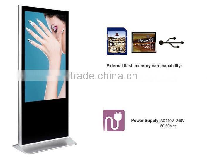 42inch floor standing lcd advertising player with windows version