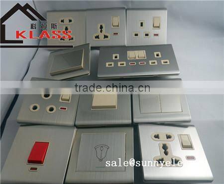 Global universal function 16amp 3 pin plug wall socket with 5V USB charger european male electrical wall socket