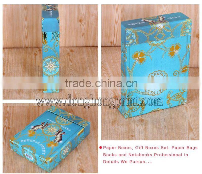 Custom paper gift box printing, colorful packaging box