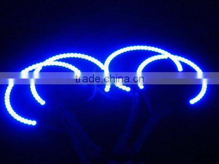 2014 Hot selling car led angel eyes 5050SMD RGB angel eyes for BMW E46 non-projector color changing with remote control