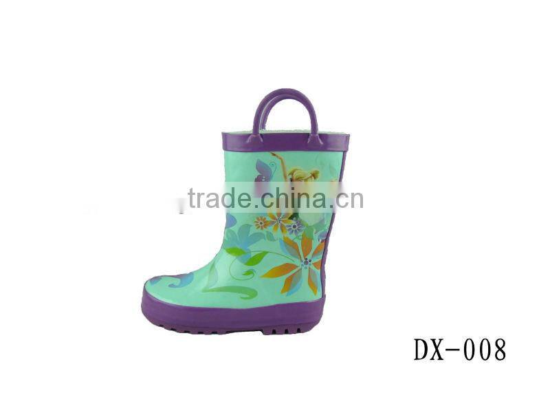 Toddler Girls and boys rubber rain boots