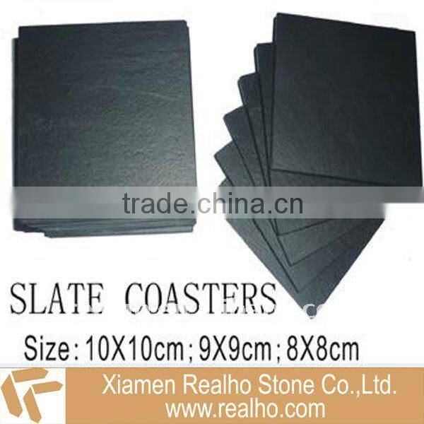 black slate placemat
