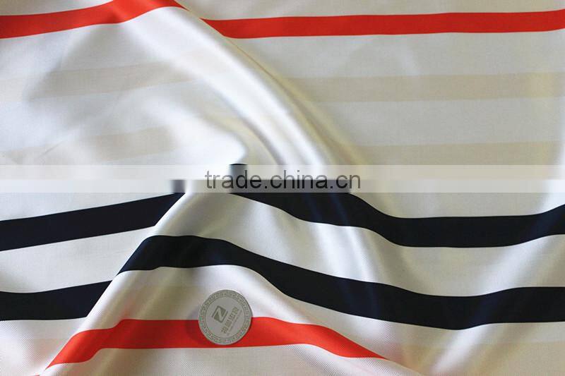 Colorful horizontal stripe jacquard fabric fashion dress fabric