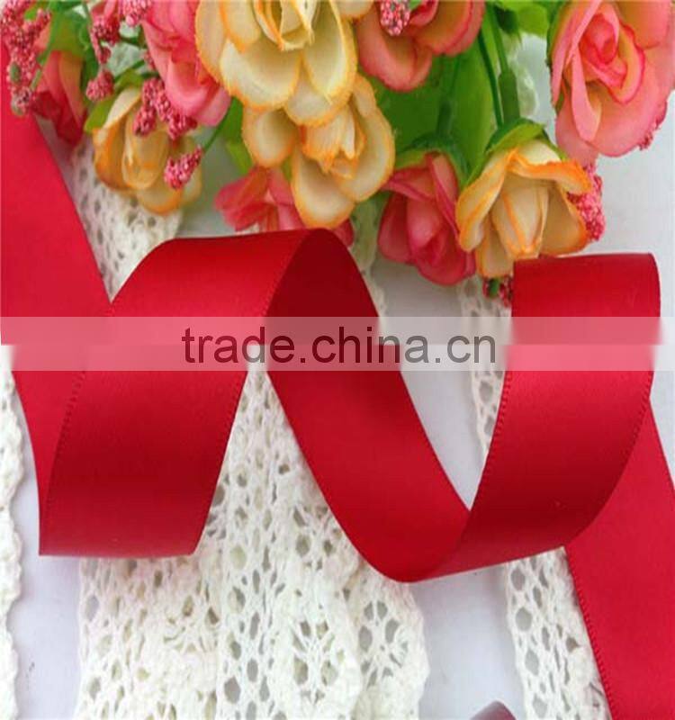 wholesale top quality 100% Polyester satin Ribbon for Fashion Decorations hairbow