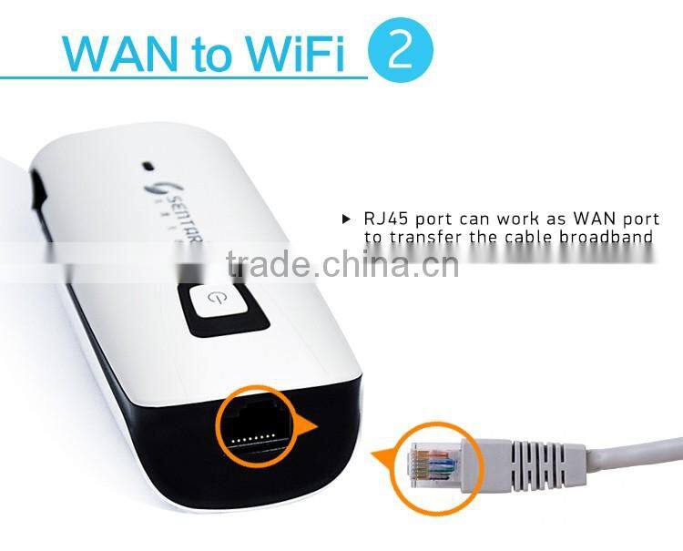 Compatible With 4G/3G Modem Sentar Pocket Wifi 3G Router Low Price Wifi 3G Wifi Router Sentar