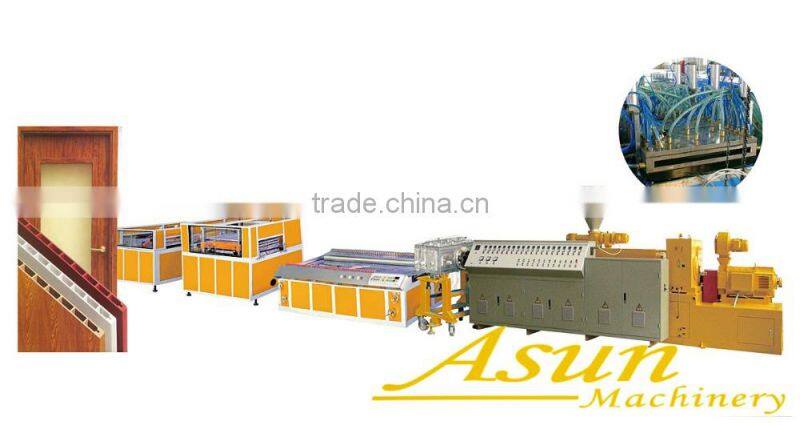 Qingdao product PVC Wood door production line/making machine/extrusion line