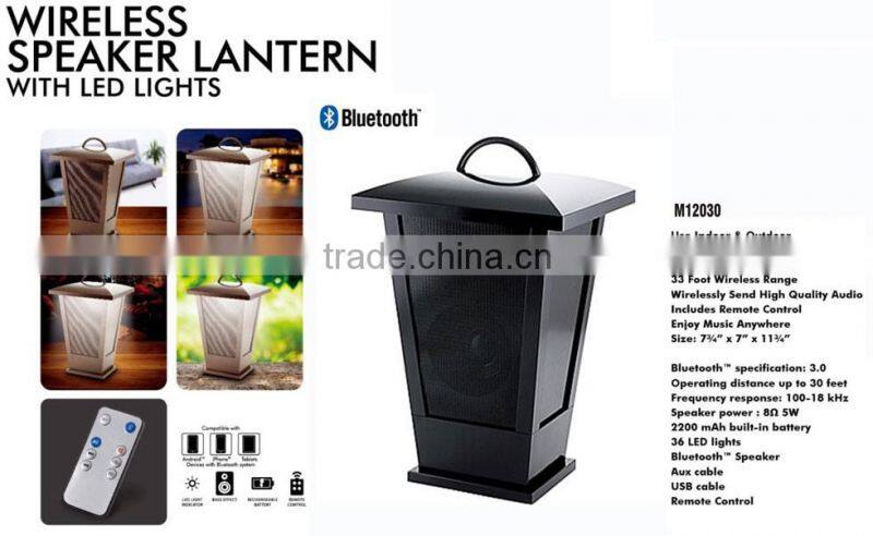 2016 New Design Indoor&Outdoor LED Lights Lantern Wireless Bluetooth Speaker