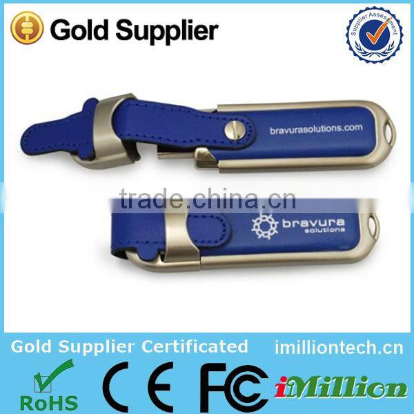Hot Sale factory direct selling usb flash drive carry case Brand Custom Leather Can be printed logo