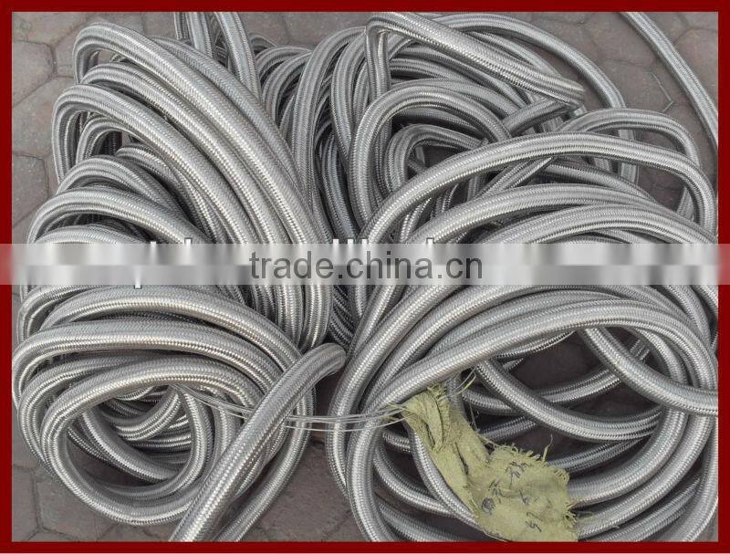 PTFE hose braided with stainless steel, ss304 flexible hose