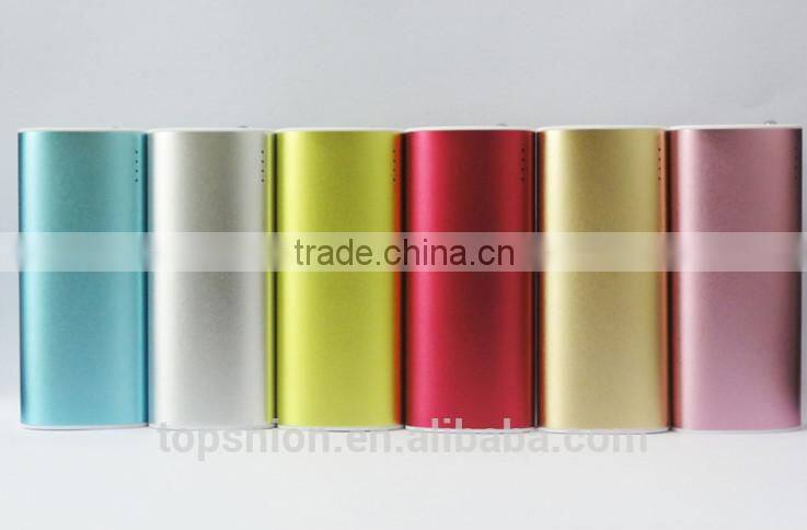 Metal aluminum portable external power bank power charger battery charger for iphone