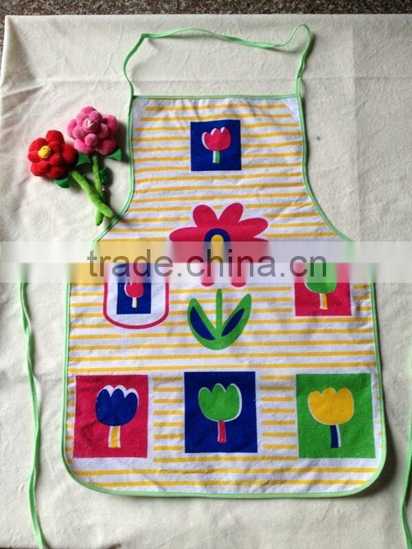 fruit design terry finishing and pvc coated bib apron