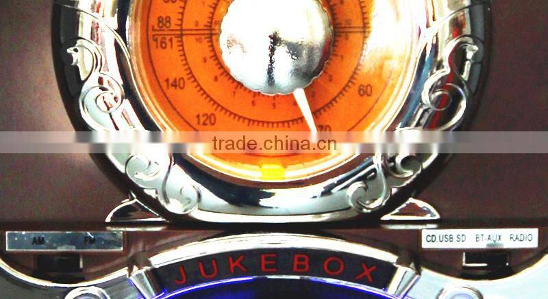 Kids cd player Jukebox with wooden bluetooth speaker