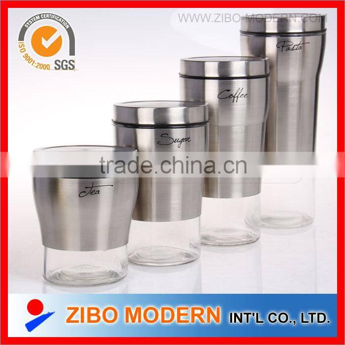 glass jar with handle