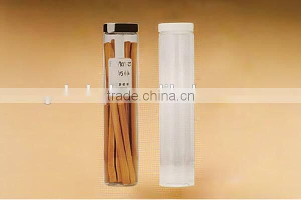 high-grade slender PET plastic packing cylinder box with screw top packing box for cookies nuts