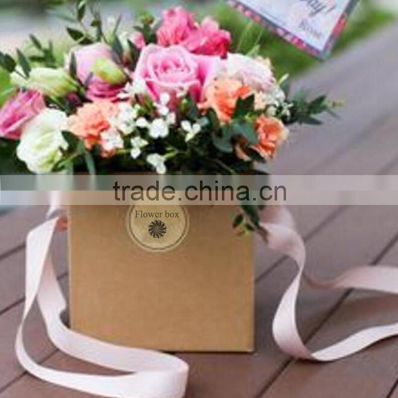 High quality Kraft paper box for flower packaging