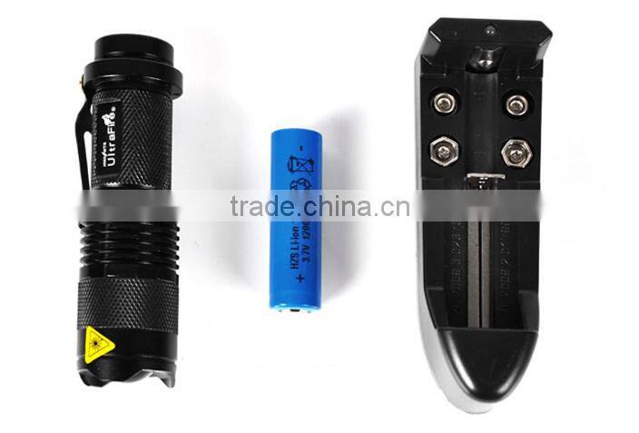 most powerful zoom aluminum q5 led torch flashlight