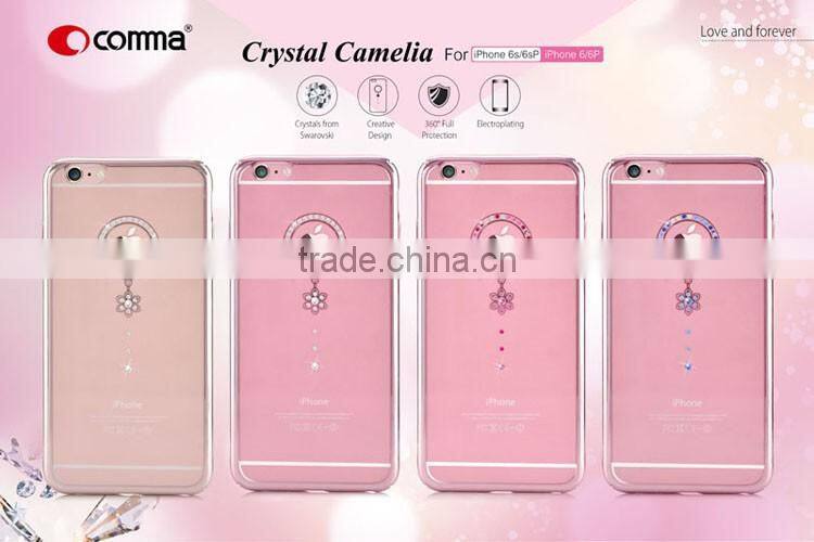 Comma New Electroplate Crystal Jewelry Series Phone Case for iPhone 6/6S Plus 5.5"