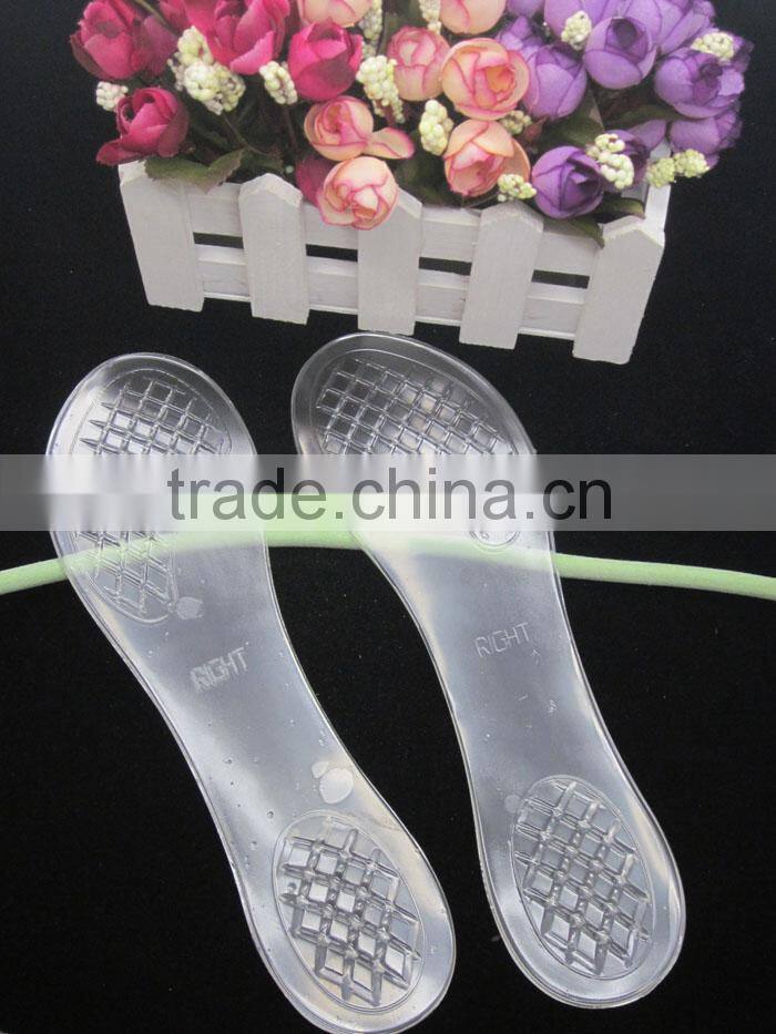 Transparent high heel 3/4 gel insole
