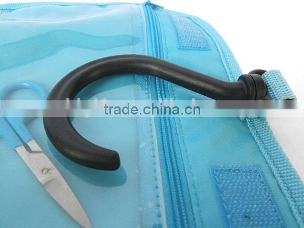 2015 cheap PVC full printing hanging foldable travel toiletry bag