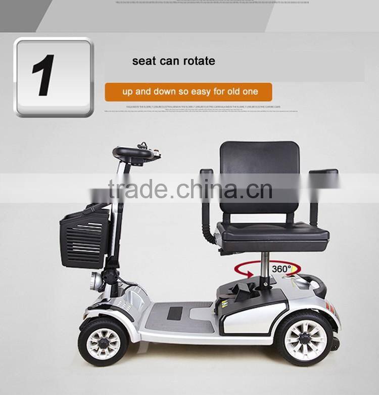 New Homecare CE Certified Lightweight Electric Mobility Travel Scooter for Elder