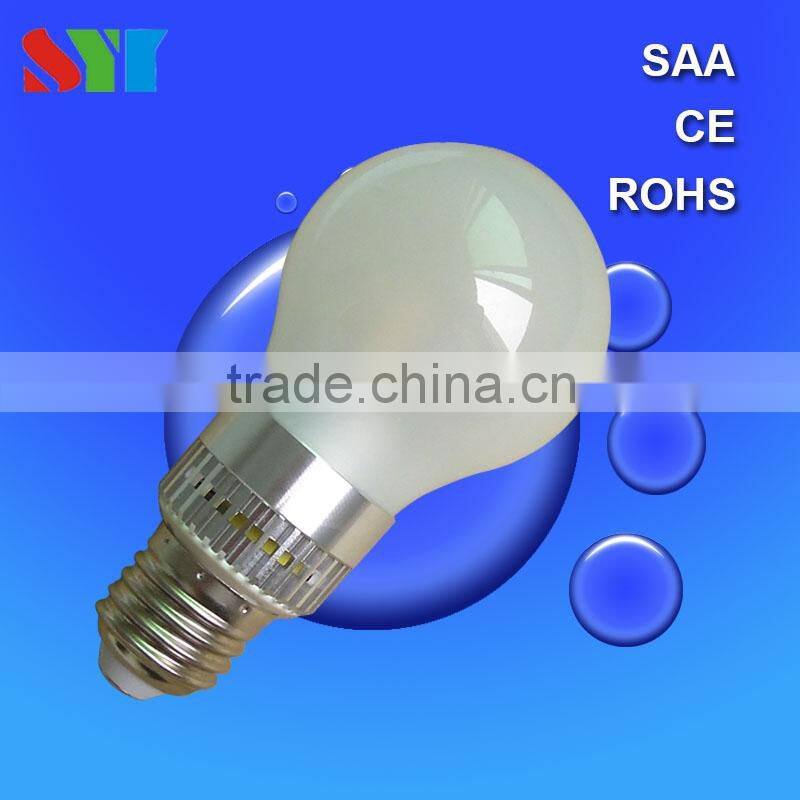 Dimmable flame tip clear or frost glass Led Candle Light Bulbs 3W 4W 5W 6W