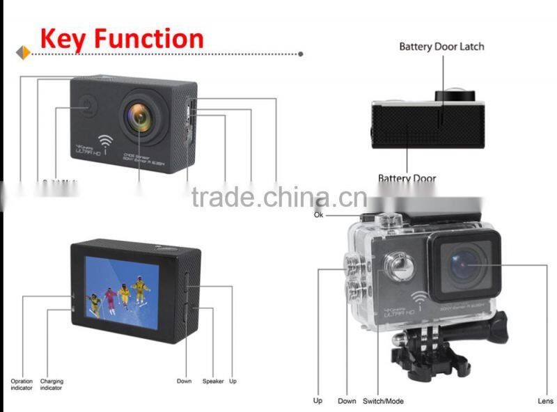 Low Price 170 HD Wide-angle Lens Real WiFi Sport 4K Action Camera