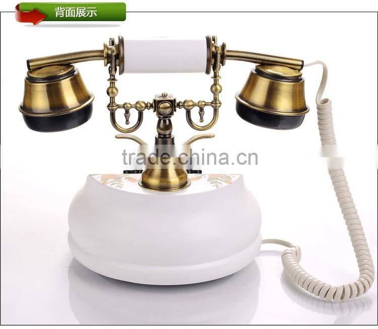 Popular wooden Telephone With Caller ID Vintage Corded Telephone