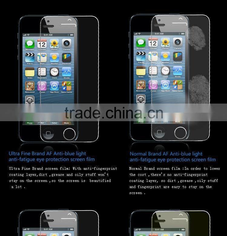 Japan blue light cut film /anti-blue light screen protector for Iphone 5s mobile phone