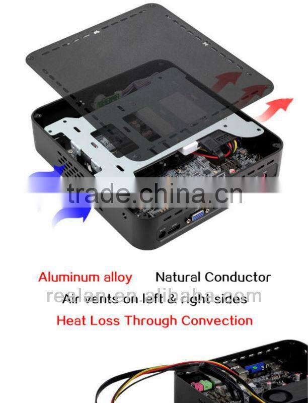 Realan LR-E450Q newest mini itx case mini computer