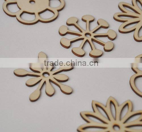 wood veneer shapes, wooden flower