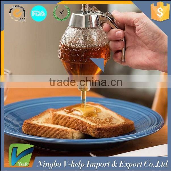 wholesale Sale acrylic honey dispenser syrup cruet
