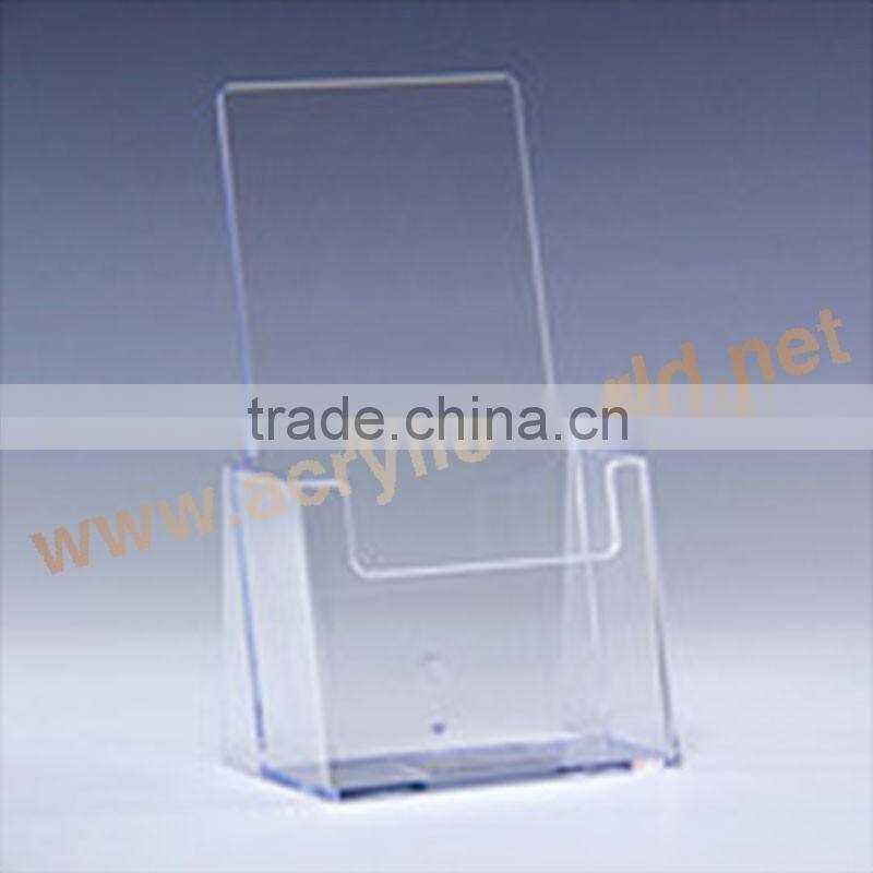 acrylic table top brochure holder for magazine