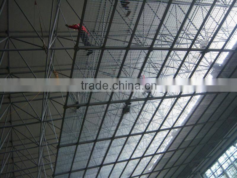a large gymnasium ceiling grating,sprung roof,workshop ceiling steel grating(20years professional manufacturer)