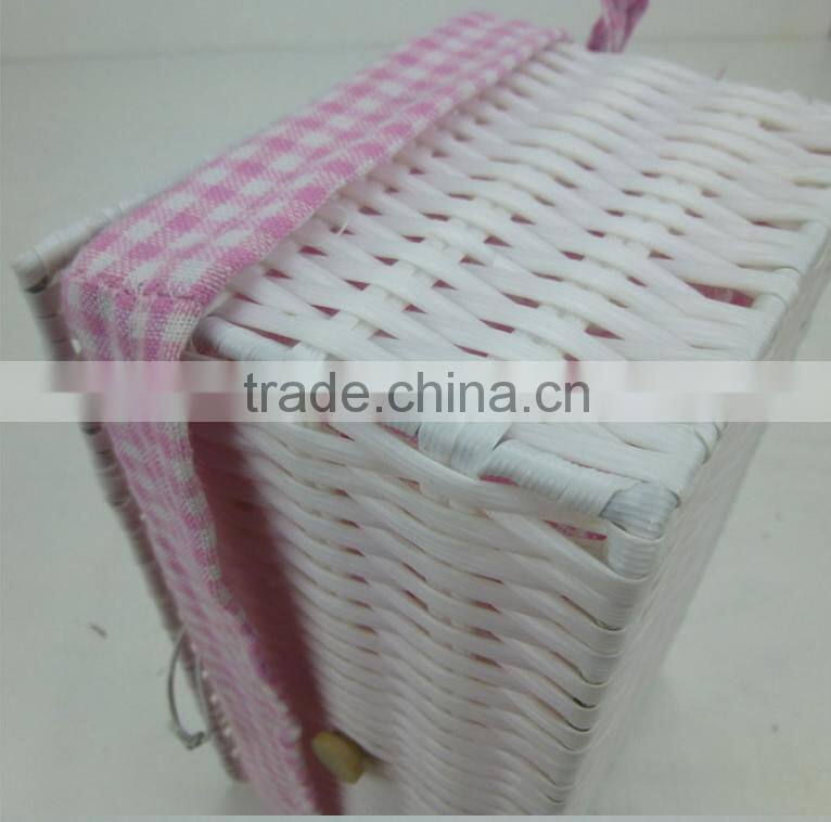 handmade plastic garden style decorative tissue box