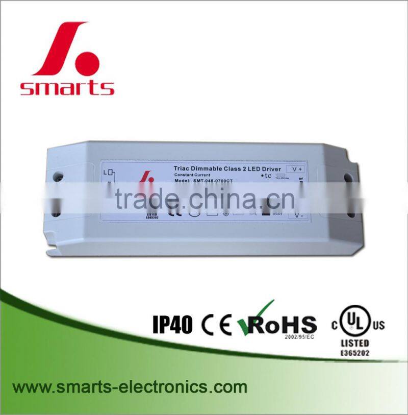 45W 1400ma cc triac dimmable for panel light led driver