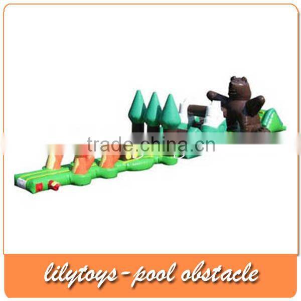 inflatable pool obstacle, cheap inflatable obstacle course, large inflatable water pool toys