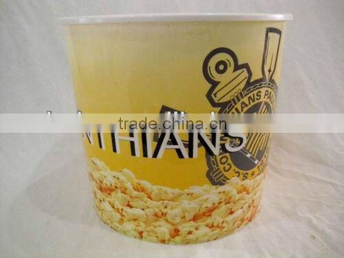 big plastic popcorn cup containers