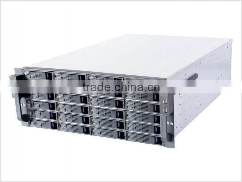 ED424H65-T3-F 24 Bay Hot Swap 4U Rack Case with Heavy Duty Cold Rolled Steel