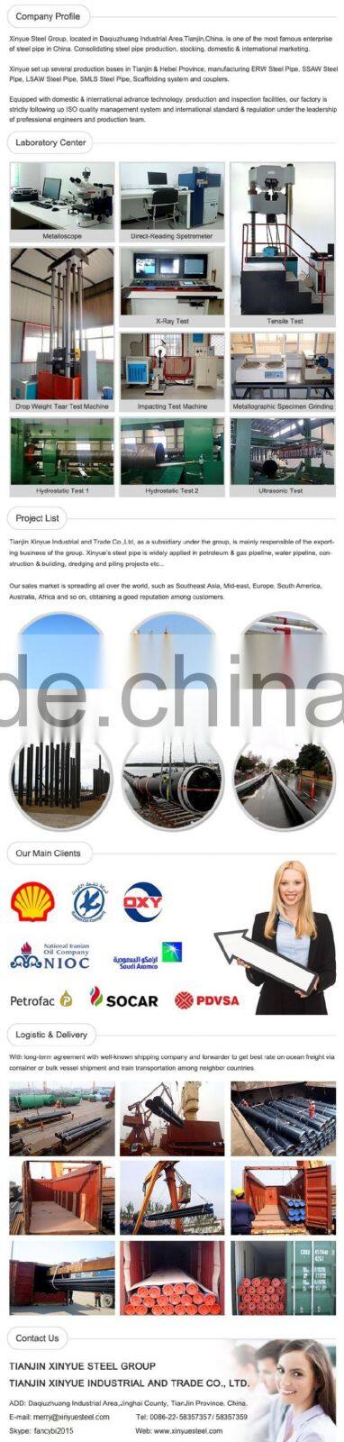 3PE sprial welded mild steel pipe line
